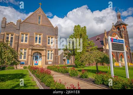 La scuola cattolica di San Giuseppe, accanto a San Patrizio, chiesa cattolica, a Glen Innes, nuovo galles del Sud, australia Foto Stock