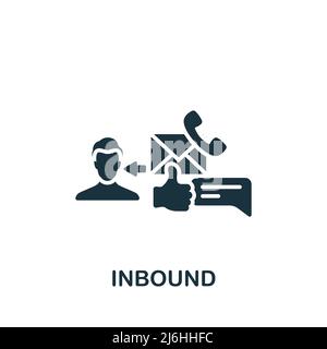 Icona in entrata. Icona Simple Community monocromatica per modelli, web design e infografiche Illustrazione Vettoriale