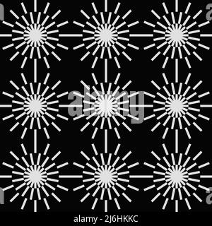 Modello grafico digitale op-Art realizzato con forme vettoriali astratte e forme geometriche generative, utile per il web background, poster art design, magazin Illustrazione Vettoriale