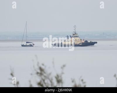 Sheerness, Kent, Regno Unito. 2nd maggio 2022. UK Meteo: Calmo e colto in Sheerness, Kent per le feste di banca Lunedi. Credit: James Bell/Alamy Live News Foto Stock