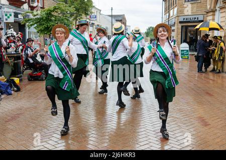 Morris Dancing all'Ossett Bercart Festival 2019 Foto Stock