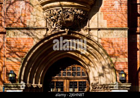 Biblioteca pubblica e museo, Derby, Derbyshire, Inghilterra Foto Stock