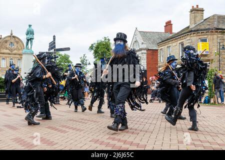 Morris Dancing all'Ossett Beercart Festival 2019 Foto Stock