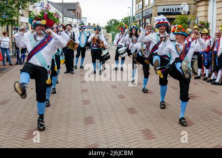 Morris Dancing all'Ossett Bercart Festival 2019 Foto Stock