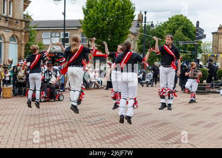 Morris Dancing all'Ossett Bercart Festival 2019 Foto Stock