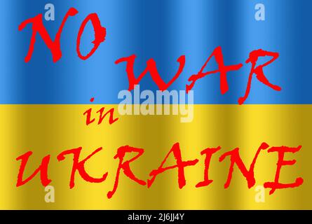 Bandiera nazionale Ucraina (bandiera Ucraina). Bandiera blu gialla dello stato indipendente dell'Ucraina Foto Stock