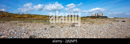 Centrale elettrica Sizewell B sulla costa di Suffolk Foto Stock