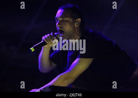 Cosmo. Nel maggio 1st a Taranto, concerto di musica cantante italiana a Taranto, Italia, maggio 01 2022 Foto Stock