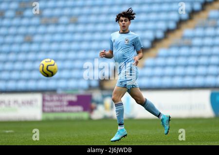 Constantine Panatayio di Coventry è in azione durante la finale della Premier League Development Cup alla Coventry Building Society Arena di Coventry. Data foto: Lunedì 2 maggio 2022. Foto Stock