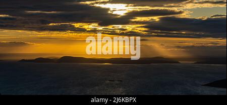 Il Monte Erie è il picco più alto della regione di Anacortes nello stato di Washington Foto Stock