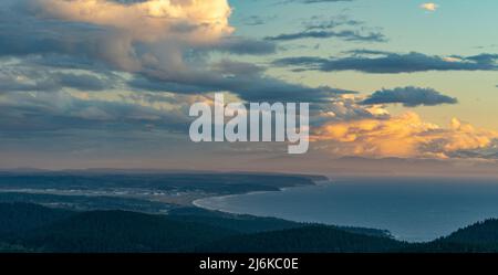 Il Monte Erie è il picco più alto della regione di Anacortes nello stato di Washington Foto Stock