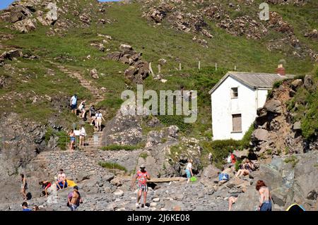 Kynance Cove, Cornovaglia - 20 luglio 202: Viste di Kynance Cove Foto Stock