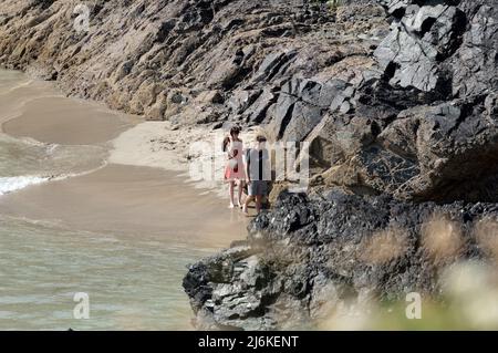 Kynance Cove, Cornovaglia - 20 luglio 202: Viste di Kynance Cove Foto Stock