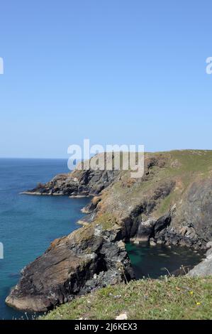 Kynance Cove, Cornovaglia - 20 luglio 202: Viste di Kynance Cove Foto Stock