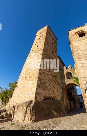 Torre medievale Casa Fuerte Luis de Chavez el viejo Foto Stock