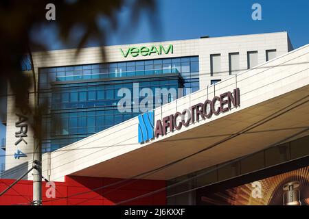 Bucarest, Romania - 27 settembre 2021: AFI Cacroceni, il più grande centro commerciale della Romania, a Bucarest. Foto Stock