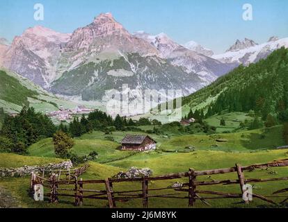 Engelberg e Arni Alp, Obwalden, Svizzera. Foto Stock