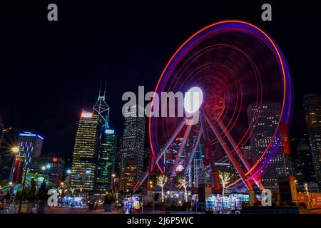 Hong Kong ruota di osservazione Foto Stock