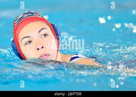 Roma, Italia. 1st maggio 2022, Carlotta Malara di Bogliasco 1951 durante le quarti di finale del campionato A1 tra SIS Roma e Bogliasco 1951 a Polo Acquatico Frecciarossa, 1st maggio 2022 a Roma. (Foto di Domenico Cippitelli/Pacific Press) Foto Stock