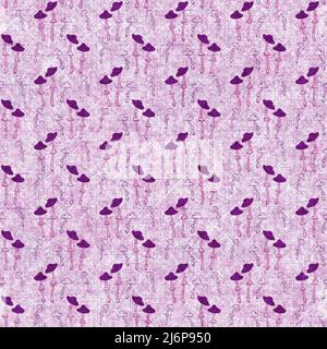 Motivo di texture effetto rosa di funghi. Tessuto senza cuciture fungo bosco decorativo stampa per tela autunno tutto su . Foto Stock