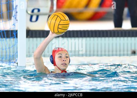 1 maggio 2022, Roma, Italia: Carlotta Malara di Bogliasco 1951 durante le quarti di finale del campionato A1 tra SIS Roma e Bogliasco 1951 a Polo Acquatico Frecciarossa, 1st maggio 2022 a Roma. (Credit Image: © Domenico Cippitelli/Pacific Press via ZUMA Press Wire) Foto Stock