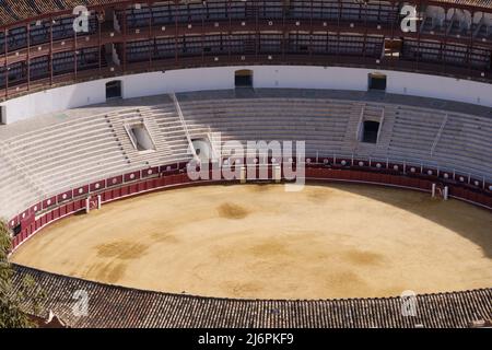 Plaza de toros de la Malagueta, arena di Malaga. Spagna. Foto Stock