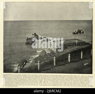 Foto d'epoca di Cliff House e Seal Rock, Golden Gate, California, 19th secolo Foto Stock
