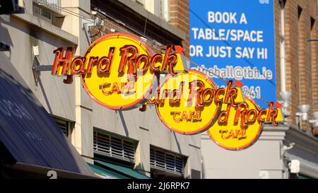 Hard Rock Cafe Dublino - DUBLINO, IRLANDA - 20 APRILE 2022 Foto Stock