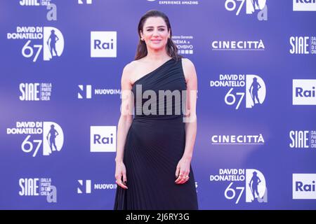 3 maggio 2022, Roma, Italia: Luisa Ranieri partecipa al tappeto rosso della cerimonia di premiazione di David di Donatello 2022 a Roma (Credit Image: © Matteo Nardone/Pacific Press via ZUMA Press Wire) Foto Stock