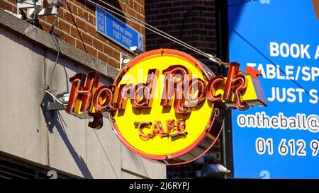 Hard Rock Cafe Dublino - DUBLINO, IRLANDA - 20 APRILE 2022 Foto Stock