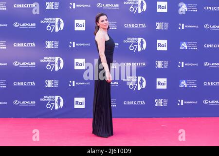 4 maggio 2022, Roma, Italia: Luisa Ranieri partecipa al tappeto rosso della cerimonia di premiazione di David di Donatello 2022 a Roma (Credit Image: © Matteo Nardone/Pacific Press via ZUMA Press Wire) Foto Stock