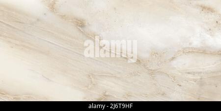 Marmo beige texture background, marmo naturale per piastrelle in ceramica e pavimento, marmo lucido Ivory. Vera e propria struttura e superficie in marmo naturale Foto Stock
