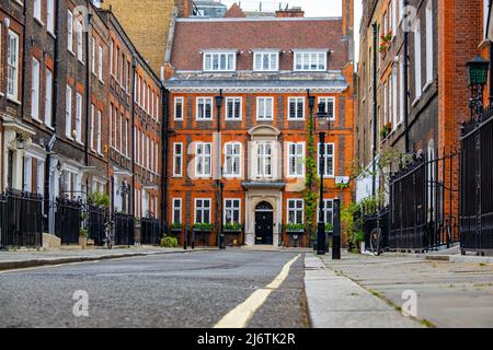 Case georgiane di lusso a Westminster, Londra Foto Stock