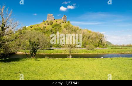 Le rovine del castello di Dryslwyn nel Galles centrale Foto Stock