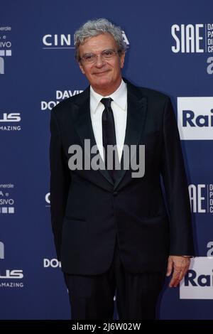 Italia, Roma, 03 maggio 2022. Il tappeto rosso del film di David di Donatello premia il 2022 agli Studios Cinecitta. Foto: Mario Martone Foto Fabio Mazzarella/Sintesi/Alamy Live News Foto Stock