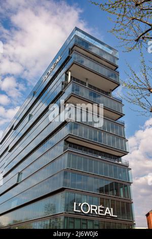 Sede centrale l'Oréal Germania a Dusseldorf Foto Stock