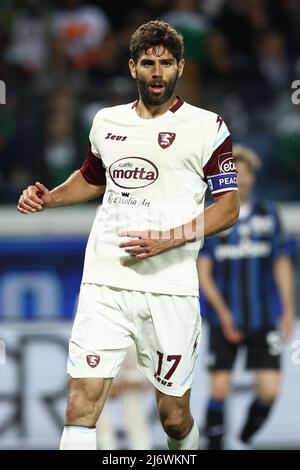 Gewiss Stadium, Bergamo, Italia, 02 maggio 2022, Federico Fazio (US Salernitana 1919) si presenta durante Atalanta BC vs US Salernitana - Italian soccer se Foto Stock