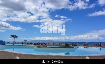 Los Gigantes a Tenerife, Isole Canarie nel mese di settembre Foto Stock