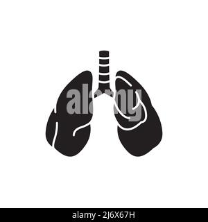 Icona della linea di colore pneumotorace. Malattie umane. Pittogramma per pagina web, app mobile, promo. Illustrazione Vettoriale