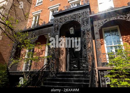 Gramercy Park è un quartiere storico di New York, USA 2022 Foto Stock