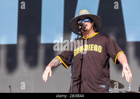 Musicista di campagna Hardy (Michael Hardy) durante il festival di musica di Stagecoach il 30 aprile 2022, all'Empire Polo Fields in Indio, California (Foto di Daniel DeSlover/Sipa USA) Foto Stock