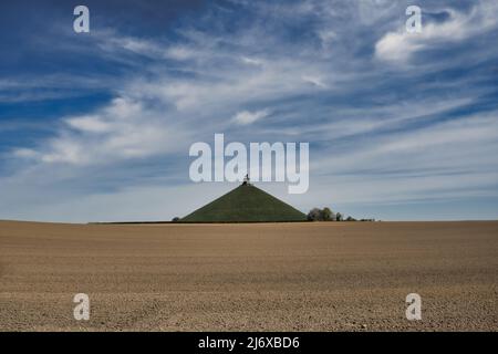 il sito commemorativo di napoleone a waterloo, belgio Foto Stock