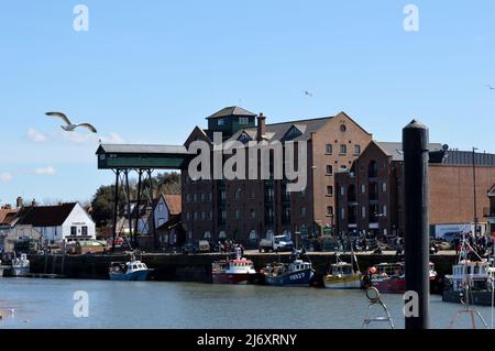 Wells-next-the-Sea, Norfolk, UK - 17 April 2021: Views of Wells-next-the-Sea Foto Stock