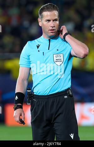 Estadio de la Ceramica, Vilareal, Spagna, 03 maggio 2022, Arbitro Danny Makkelie durante Villarreal CF vs Liverpool FC - UEFA Champions League calcio Foto Stock