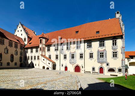 Germania Baviera strada Romantica. Fussen. Il Castello Alto Foto Stock