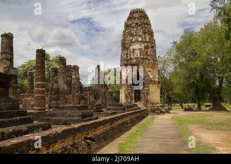Wat Phra Phai Luang a Sukhothai, Tailandia. Foto Stock
