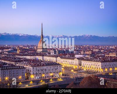 La Mole Antonelliana di Torino Foto Stock