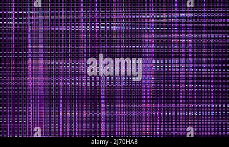 Griglia astratta viola metallizzata sfondo lineare linee incrociate parallele sfondo Foto Stock