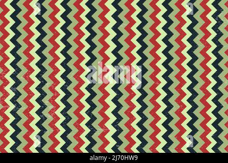 Retro zigzag motivo sfondo, vintage sfondo, vintage colorato astratto zigzag linee sfondo, colore chiaro Illustrazione Vettoriale