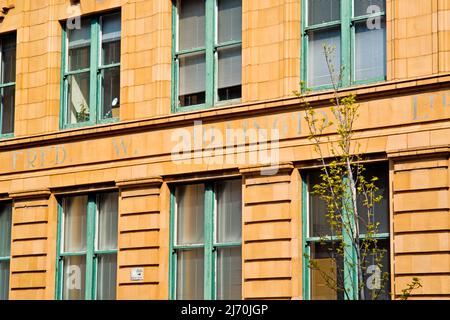 Fred W Millington Ltd uffici, Dale Street, Manchester, Inghilterra Foto Stock